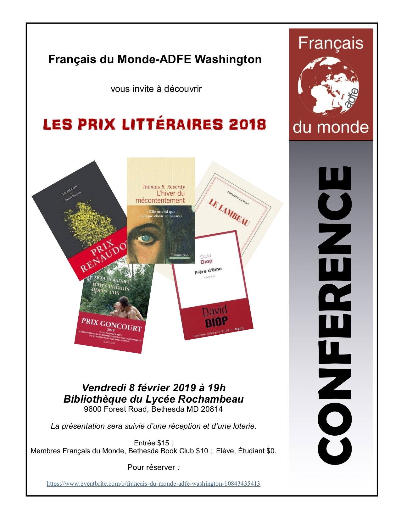 Prix Littéraires 2018